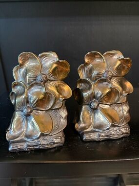 MCM PMC Craftsman Dogwood Flower bookends